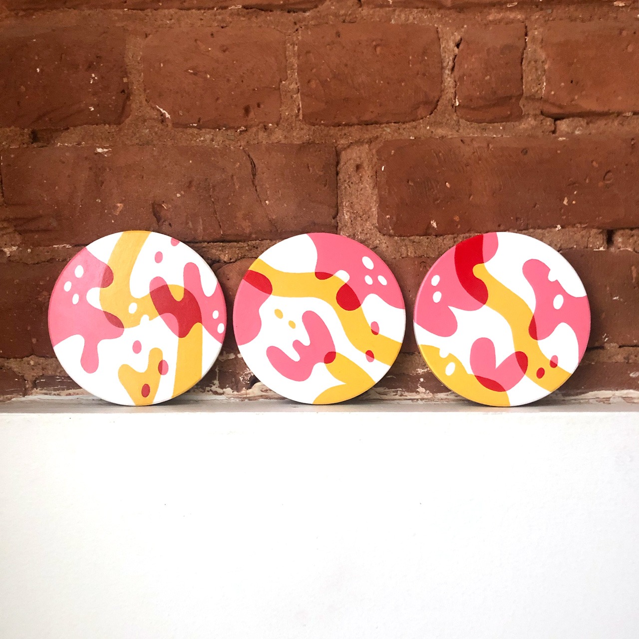 Warm And Cozy Coaster Set – Hand Painted
