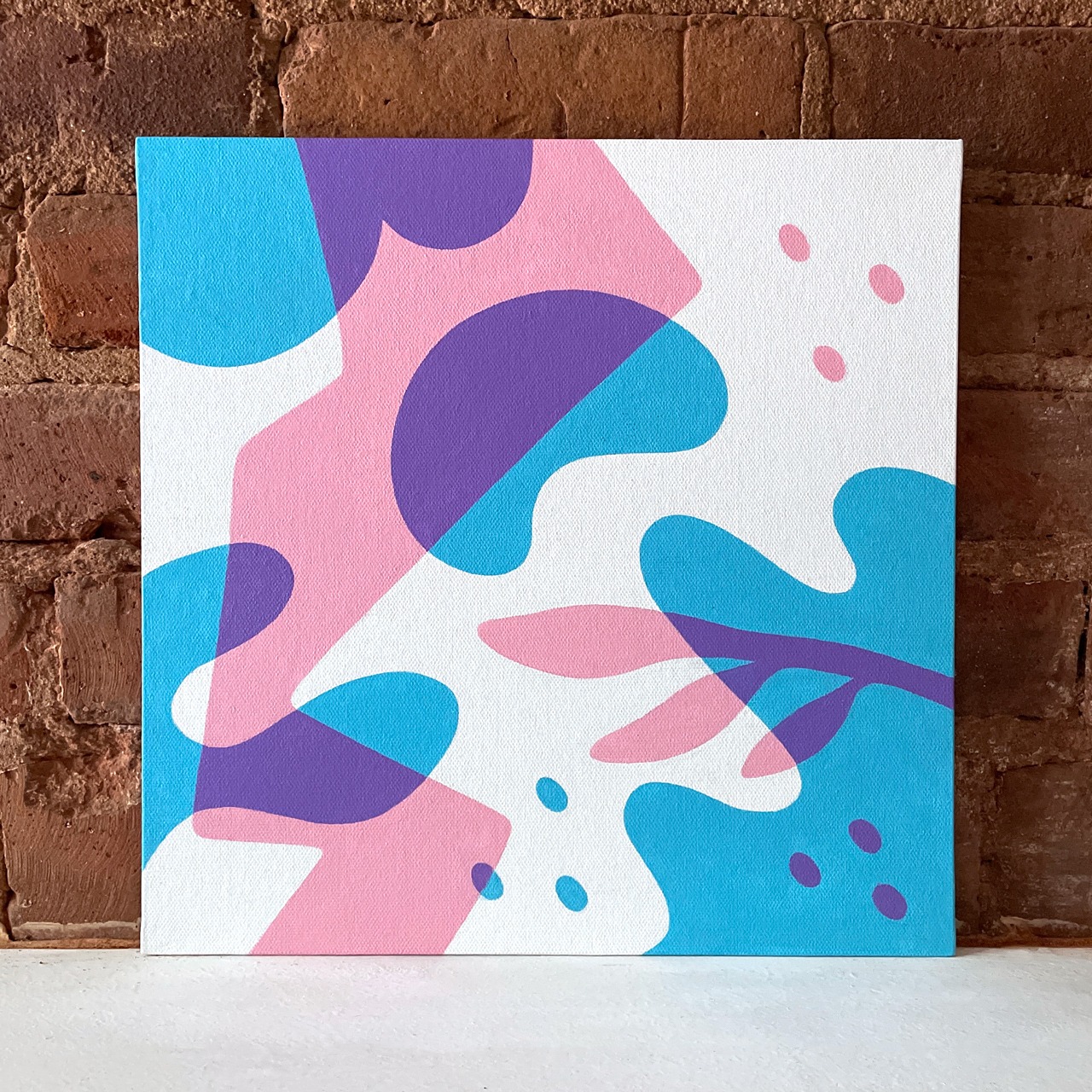Cotton Candy High – Shadow Mounted Painting