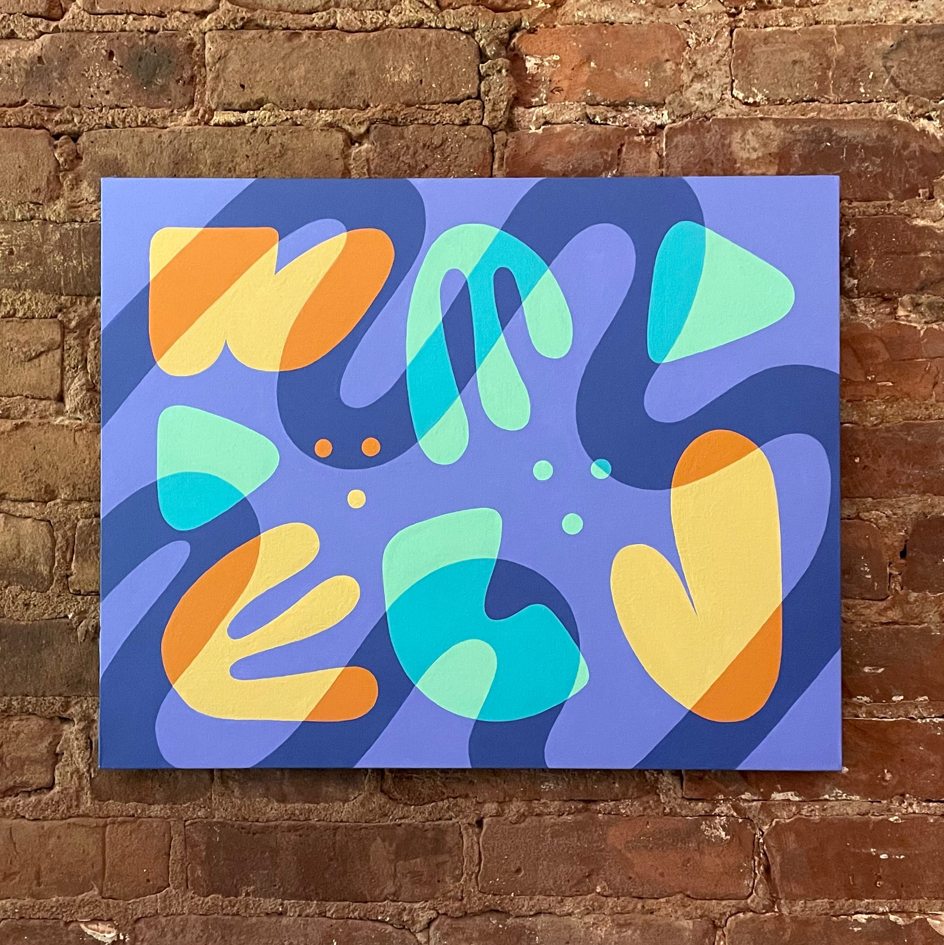 Slime Time 2 – Shadow Mounted Painting